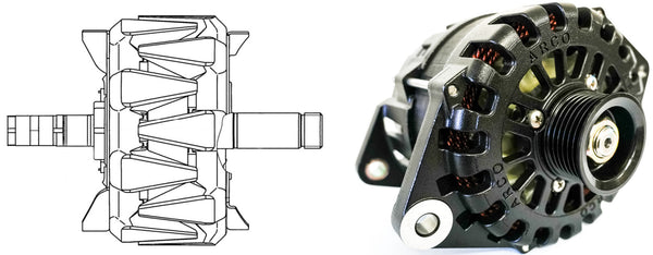 rotor and high output alternator