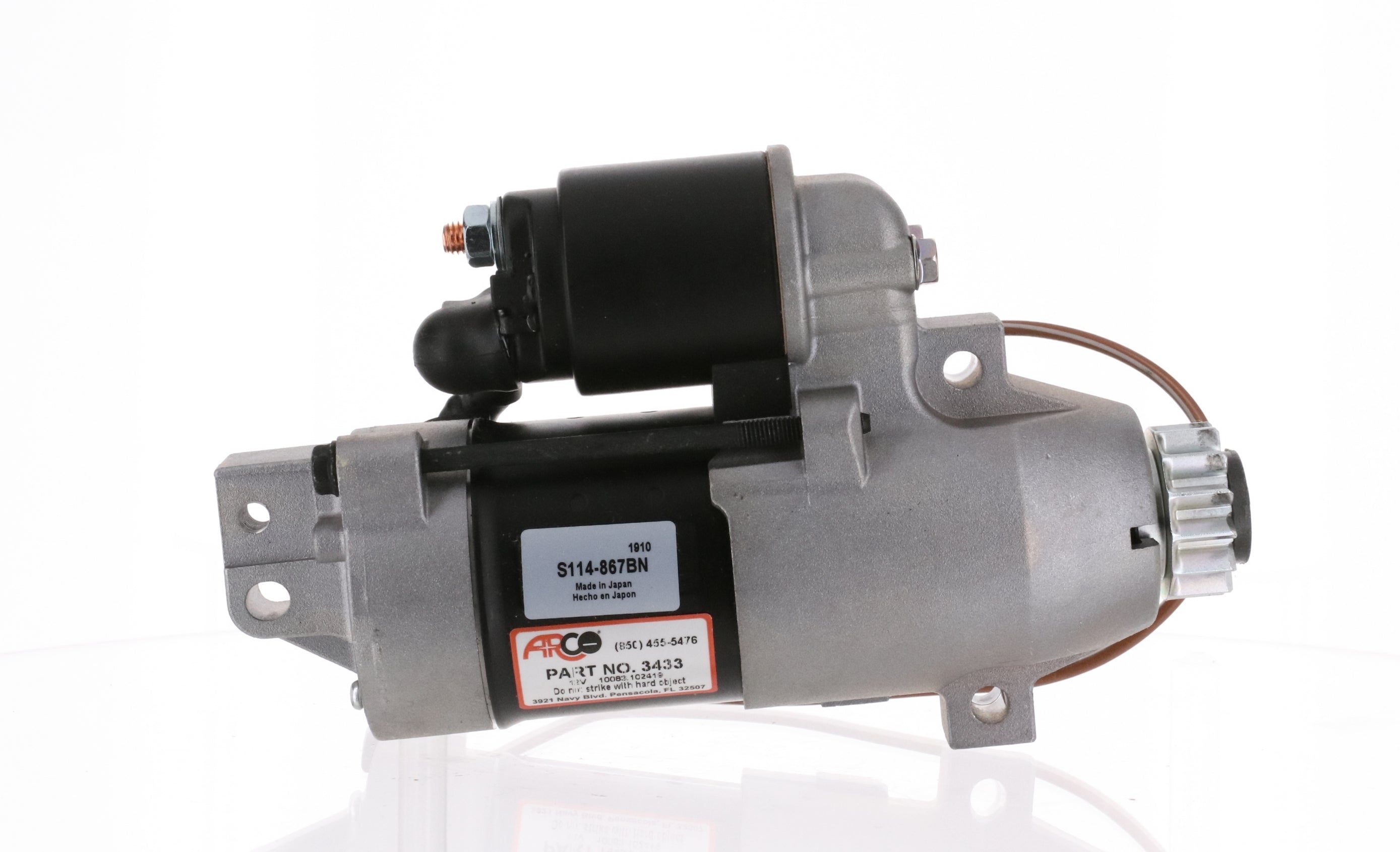 ARCO NEW Premium Replacement Outboard Starter for Yamaha, Hitachi - 3433